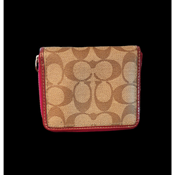 Coach Peyton zip around coated canvas and patent leather wallet - Picture 2 of 8